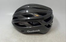 Load image into Gallery viewer, Gudook Unisex KY-055 Black White Dotted Adjustable Strap Bicycle Helmet Size L