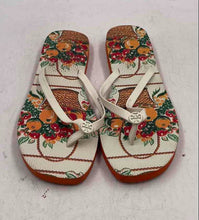 Load image into Gallery viewer, Authentic Tory Burch Womens Orange White Fruit Basket Flip-Flop Sandals Size 9 M