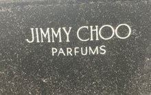 Load image into Gallery viewer, Jimmy Choo Parfums Womens Black Silver Tone Glitter Velvet Tote Handbag