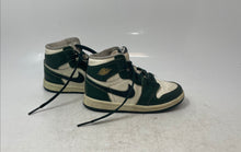 Load image into Gallery viewer, Nike Boys Air Jordan 1 FD2598-101 White Green Leather Basketball Shoes Size 9C