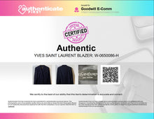 Load image into Gallery viewer, Authentic Yves Saint Laurent Mens Black Three-Button Blazer Pit To Pit 20''