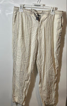 Load image into Gallery viewer, H&M Womens Multicolor Striped Regular Fit Drawstring Ankle Pants Size Small