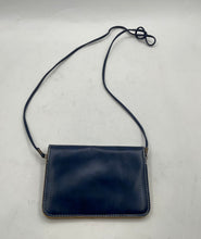 Load image into Gallery viewer, Unbranded Womens Blue Leather Zipper Magnetic Flap Shoulder Crossbody Bag