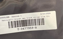 Load image into Gallery viewer, Petrocelli Mens Black Striped Single Breasted Two-Button Blazer Size 52R