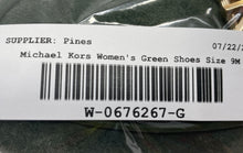 Load image into Gallery viewer, Michael Kors Womens Tiffanie Green Suede Slip-On Round Toe Mule Flats Size 9 M