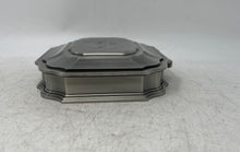 Load image into Gallery viewer, Zhen Zhu Silver-Tone Jewelry Storage Hinged Square Trinket Box Collectible