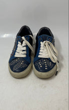 Load image into Gallery viewer, Zadig & Voltaire Womens Blue Studded Lace-Up Sneaker Shoes Size EUR 37
