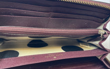 Load image into Gallery viewer, Kate Spade Womens Burgundy Saffiano Leather Continental Zip-Around Wallet