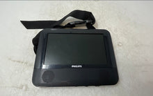 Load image into Gallery viewer, Philips PD7012/37 Black 7 Inch Dual Screen Portable DVD Player Untested