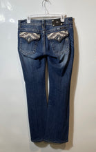 Load image into Gallery viewer, Miss Me Womens Blue Stretch Pockets Straight Leg Bootcut Jeans Size 30
