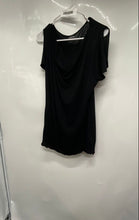 Load image into Gallery viewer, Express Womens Black Short Sleeve Round Neck Pullover Blouse Top Size Small