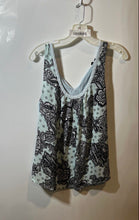 Load image into Gallery viewer, Express Womens Blue Floral Sleeveless Scoop Neck Tank Top Size Medium