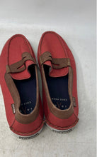 Load image into Gallery viewer, Cole Haan Mens Red Brown Moc Toe Slip-On Penny Loafer Shoes Size 10.5M