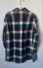 Load image into Gallery viewer, J.Crew Mens Blue Multi Plaid Cotton Long Sleeve Slim Fit Button-Up Shirt Size L