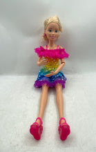 Load image into Gallery viewer, Mattel Barbie Blonde Hair With Rainbow Multicolor Dress Fashion Doll