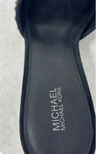 Load image into Gallery viewer, Michael Kors Womens Amal Black Open Toe Slip-On Kitten Slide Heels Size 8.5M
