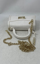 Load image into Gallery viewer, Guess Womens White Signature Print Inner Pocket Chain Strap Top-Handle Handbag
