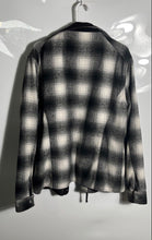 Load image into Gallery viewer, Madison Supply Mens Black White Plaid Long Sleeve Full-Zip Jacket Size Large