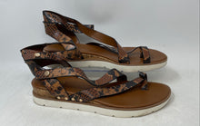Load image into Gallery viewer, Franco Sarto Womens Daven Brown Designed Ankle Strap Gladiator Sandals Size 10M