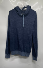 Load image into Gallery viewer, Gap Womens Blue Heather Long Sleeve Drawstring Pullover Hoodie Size Large