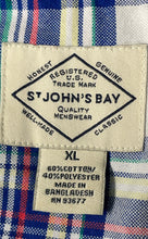 Load image into Gallery viewer, St. John's Bay Mens Multicolor Plaid Short Sleeve Button-Up Shirt Size XL
