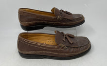 Load image into Gallery viewer, Johnston & Murphy Mens Tan Leather Tassel Moc Toe Slip-On Loafer Shoes Size 9M