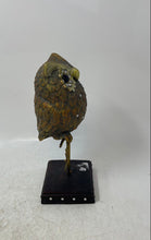 Load image into Gallery viewer, Ross Brown Embellished Owl Standing On Branch Decorative Tabletop Sculpture