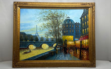 Load image into Gallery viewer, Paris Cityscape Framed Wall Decorative Art Painting Signed By J. Kimley