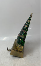 Load image into Gallery viewer, Things Remembered Multicolor Decorated Christmas Tree Metal Stocking Holder