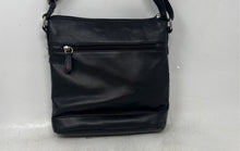 Load image into Gallery viewer, Giani Bernini Womens Venice Black Leather Flap Pocket Zip Top Crossbody Purse