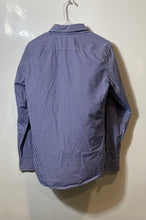 Load image into Gallery viewer, Banana Republic Mens Blue White Gingham Long Sleeve Button-Up Shirt Size Small