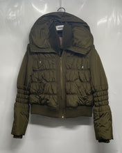 Load image into Gallery viewer, Pink Envelope Womens Green Long Sleeve Full-Zip Puffer Jacket Size Large