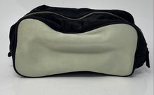 Load image into Gallery viewer, Prada Parfums Womens Green Black Top Zipper Travel Cosmetic Bag Stained