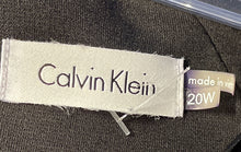 Load image into Gallery viewer, Calvin Klein Womens Royal Blue Sleeveless Back Zip Sheath Dress Size 20W W/Tag