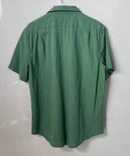 Load image into Gallery viewer, Nautica Mens Green Texture Short Sleeve Collared Pockets Button-Up Shirt Size L