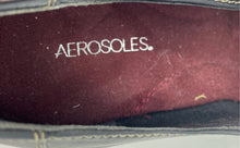 Load image into Gallery viewer, Aerosoles Womens Black Leather Square Toe Mary Jane Heels Size 5.5B