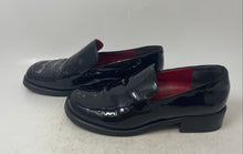 Load image into Gallery viewer, Franco Sarto Womens Bocca Black Patent Leather Slip-On Low Top Loafer Shoes Sz 9