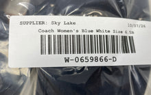 Load image into Gallery viewer, Coach Womens Corey A00974 Blue White Suede Horsebit Loafer Shoes Size 6.5B