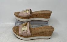 Load image into Gallery viewer, Michael Kors Womens Warren Beige Light Pink & White Platform Slide Sandals Sz 7M