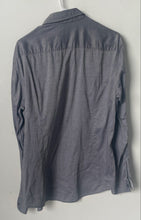 Load image into Gallery viewer, Hugo Boss Mens Gray Long Sleeve Collared Slim Fit Button-Up Shirt Size Large