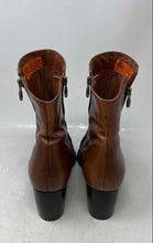 Load image into Gallery viewer, Harley-Davidson Womens Brown Leather Pointed Toe Side-Zip Ankle Booties Size 11M