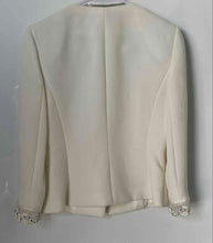 Load image into Gallery viewer, Tahari Arthur S. Levine Luxe Womens White Long Sleeve Button Front Jacket Sz 2P