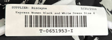 Load image into Gallery viewer, Express Womens Black White Swirl Print Party Cocktail Fit & Flare Dress Size 6