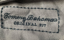 Load image into Gallery viewer, Tommy Bahama Mens Gray Graphic Print Silk Short Sleeve Button-Up Shirt Size XL