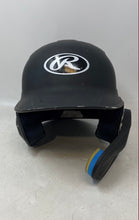 Load image into Gallery viewer, Rawlings Mach Reva Matte Black Baseball Batting Helmet Size 6 3/8 - 7 1/8