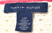 Load image into Gallery viewer, Tommy Hilfiger Womens White Cotton Boat Neck 3/4 Sleeve Pullover Sweater Size S