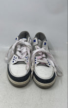 Load image into Gallery viewer, Nike Mens Air Jordan 3 Retro White Gray Blue Sneaker Shoes Size 7 No Insole