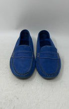 Load image into Gallery viewer, Mercanti Fiorentini Womens Blue Moc Toe Slip-On Penny Loafer Shoes Size 8B