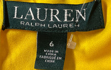 Load image into Gallery viewer, Lauren Ralph Lauren Womens Yellow Floral Lace Fit & Flare Dress Size 6