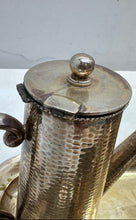 Load image into Gallery viewer, Vintage Hammered Silver Brass-Tone Coffee And Tea Service Set Of 5 Pcs